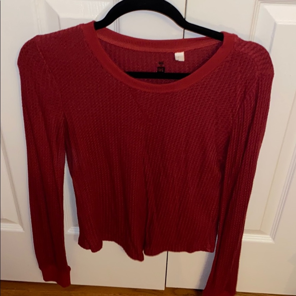 Red soft sweater